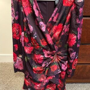 Express Dark Floral Dress